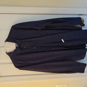 Tommy Hilfiger classic fit button-down shirt, Large, navy blue